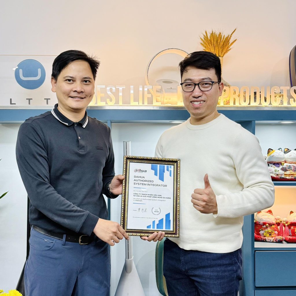 GIA HƯNG TECH VINH DỰ ĐƯỢC DAHUA CẤP GIẤY CHỨNG NHẬN